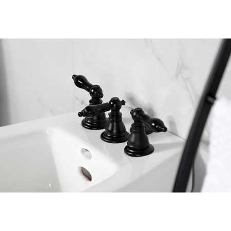 Kingston Brass ThreeHandle Bidet Faucet, Matte Black KB320AKL